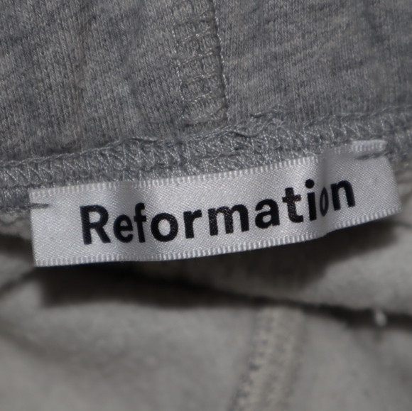 REFORMATION JOGGER SWEATPANTS Gray Minimalist Celebrity Style. Size Small - Picture 9 of 9